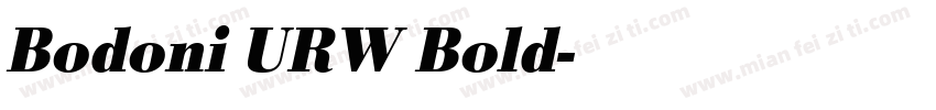 Bodoni URW Bold字体转换